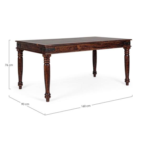 klasicky stredomorsky jedalensky stol na mieru rustikalny nabytok hneda vintage kuchyna obyvacka 160cm starobyly patina starobyly vidiecky provence provansalsky mestiansky maly prakticky balaton kovany.jpg